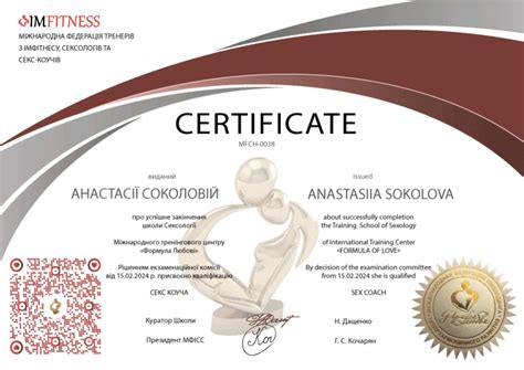 Анастасія Соколова - Международная федерация тренеров по имфитнесу ...