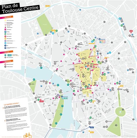 toulouse tourist attractions map