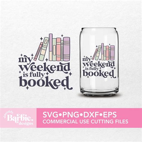 Book Svg Png Files My Weekend Is Fully Booked Reading Svg Digital