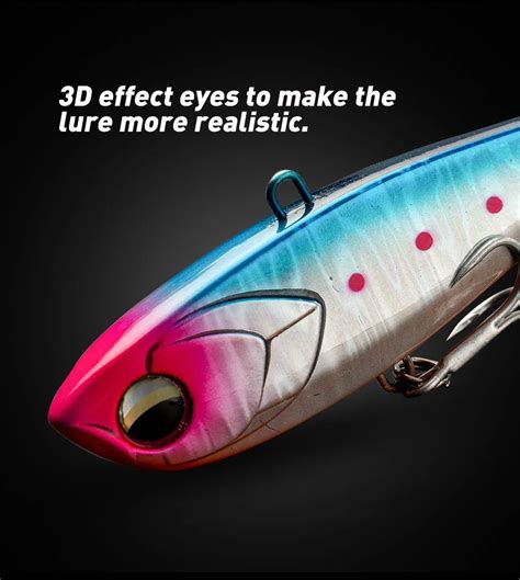 JOHNCOO 70mm 90mm Vibration Sinking Lures Winter Fishing Lure Lipless