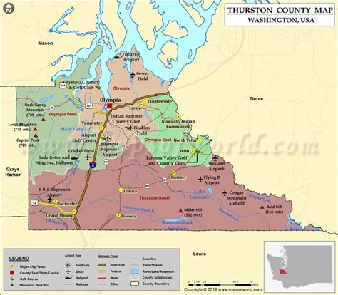 Unincorporated Thurston County Map