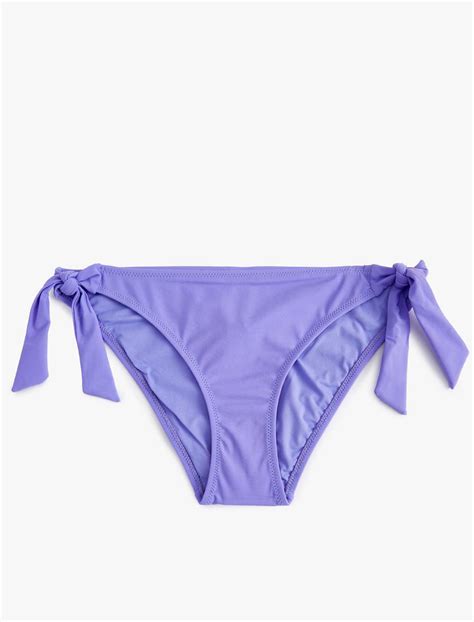 Mor Kadın Basic Bikini Altı Normal Bel Yandan Bağlamalı SAK MM Koton