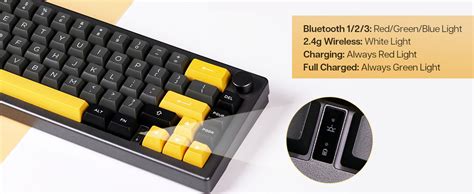 Epomaker Ek Gasket Nkro Mechanical Keyboard Hot Swappable Triple Mode Gaming Keyboard