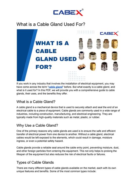 Cable Gland Jaycar At Kimberly Clifton Blog