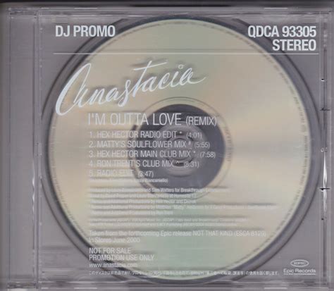 Anastacia – I'm Outta Love (1999, CD) - Discogs