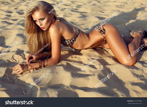 Sexy Girl Blond Hair Bikini Stock Photo 167357969 Shutterstock