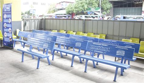 Mentos Philippines Upcycles Plastic Waste Into Bus Terminal Benches To