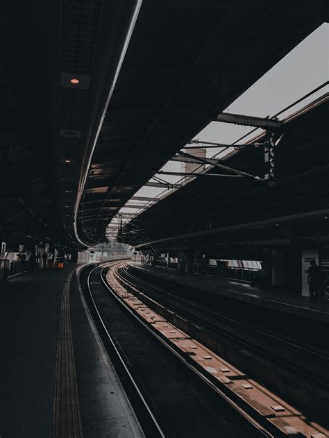 Black and white train station photo – Free Terminal joão dias Image on ...