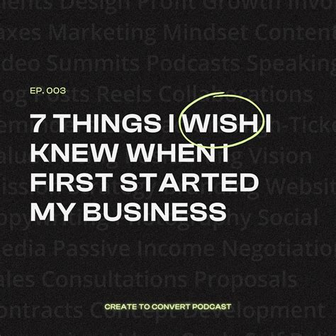 7 Things I Wish I Knew When I First Started My Business | One6Creative