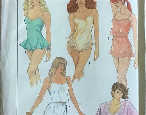 Simplicity 8393 Lovely Lingerie Pattern Kimono Tap Shorts Camisole