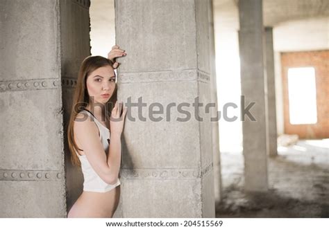Portrait Pretty Sexy Half Naked Body Stock Photo Shutterstock