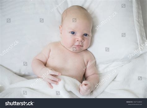 Naked Newborn Baby Positive Funny Expression Stock Photo 1967164843 Shutterstock