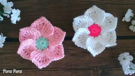 6 Petal Crochet Flower Pattern Best Flower Site