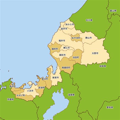 福井県の地図 Map It マップ・イット