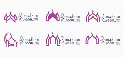 Premium Vector Ramadan Kareem Logo Vector Set Logo To Welcome The