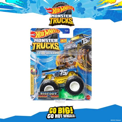 Hot Wheels Monster Trucks Scale Big Foot Version Fyj Shopee Malaysia