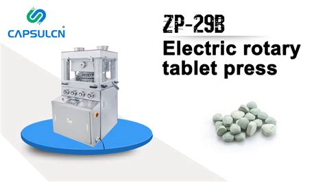 Electric Rotary Tablet Press Zp B Pre Compression Type Youtube