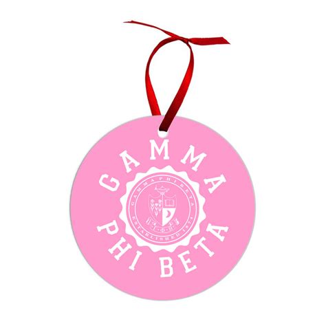 Gamma Phi Beta Shield Christmas Ornaments Greek Gear