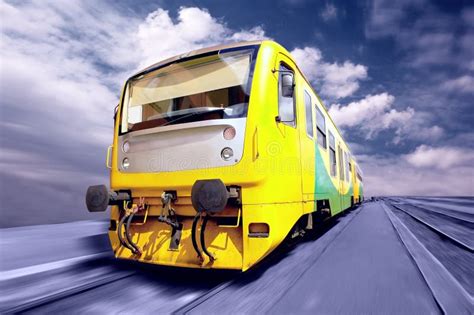 Yellow Train Stock Image Image Of Long Abstract Container 10470365