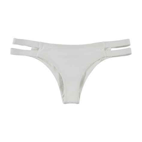 Tavik Womens Chloe Side Tabs Bikini Swim Bottom White Large Walmart