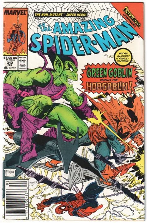 The Amazing Spider Man 312 Newsstand Edition 1989 Todd McFarlane Art