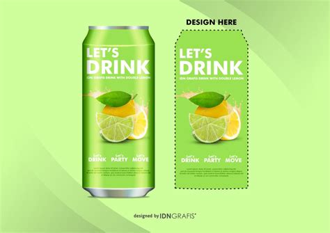 Download Mockup Botol Minuman Soda Kaleng Cdr Dan Ai Idn Grafis