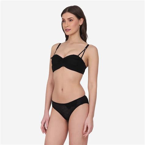 Da Intimo Lace Lingerie Set Black Buy Da Intimo Lace Lingerie Set Black Online At Best