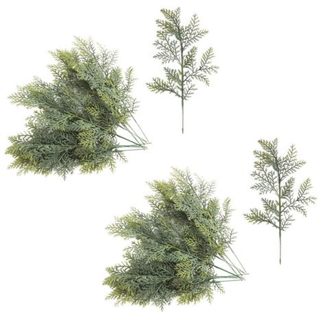 Купить 20 шт. искусственные веточки кедра, искусственные ветки-спрей ...