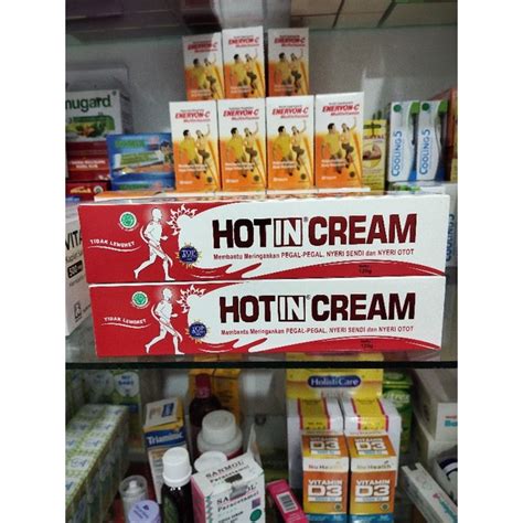 Jual Hotin Cream Tube Putih Gram Hot In Cream Tube Putih Gr Strong Gr Obat Gosok