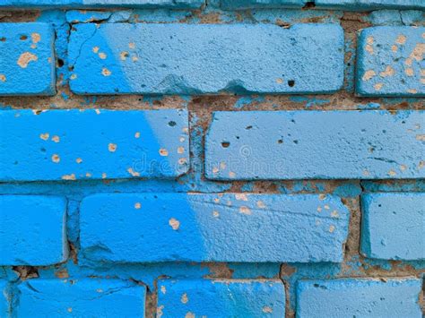 Brick Wall Painted in Different Bright Colors. Stock Photo - Image of ...