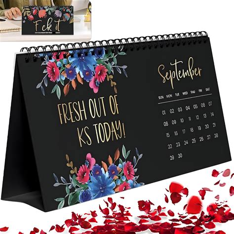 For Tired Ass Women Small Desk Calendar Home Office Calendar