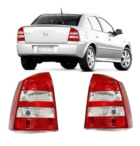 Par Lanterna Traseira Astra Sedan 03 12 Bicolor Cristal Fume