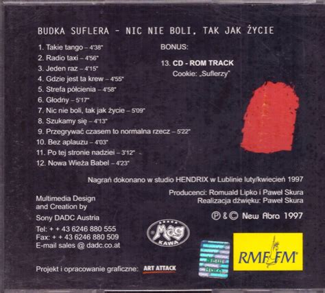 Budka Suflera Nic nie boli tak jak życie CD 1997 Bydgoszcz Kup