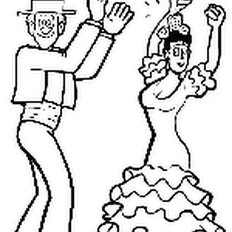 Dibujo De Bailando Rumba Para Colorear Dibujos Para Colorear Imprimir