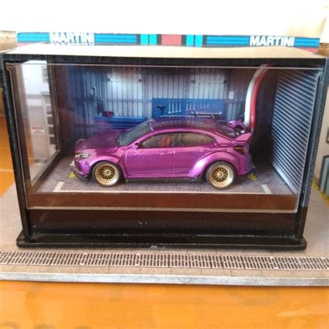 Jual Hot Wheels Custom HONDA CIVIC TYPE R Ungu Swap Velg Premium CARLOMO Free Box Acrilik