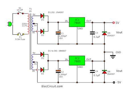 Lm7805 Internal Circuit Diagram