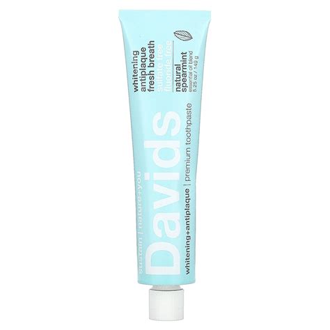 Davids Natural Toothpaste Premium Toothpaste Whitening Antiplaque