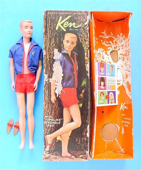 Blonde Bendable Leg Ken Doll Boxed W Original Outfit Barbie