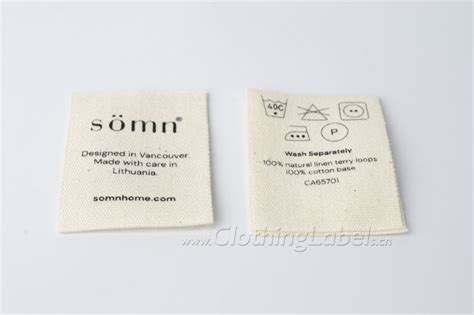 Cotton Care Label For Clothing Clothinglabelscn
