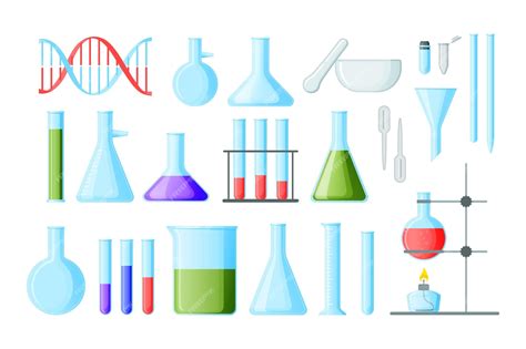 Premium Vector Chemistry Lab Tools Laboratory Instruments For
