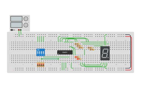 Circuit Design Cd4511 Display 7 Segmentos Tinkercad