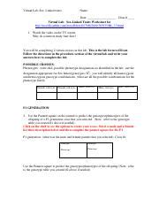 SexlinkedtraitsWorkSheet Pdf Virtual Lab Sex Linked Traits Name Date Class Virtual