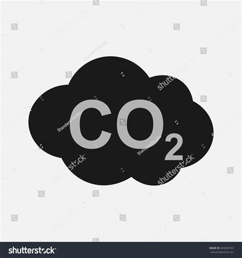 Co2 Icon Carbon Dioxide Formula Symbol Stock Vector Royalty Free 420092743 Shutterstock