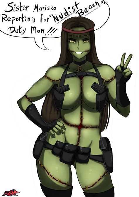 Nude Beach Mariska By Oddrich Hentai Foundry