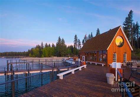 Lake Tahoe Cabin on the Lake Sunset Photograph by Eddie Hernandez ...