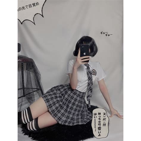 Jual Terbaru Sexy Lingerie Check Dasi Gaya Kampus Jepang Cosplay Seragam A B Readyy