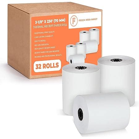 Amazon FHS 3 1 8 X 230 Thermal Paper For Receipts 32 Rolls Of