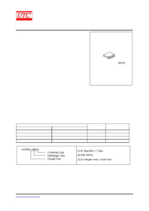 UC2844_12 datasheet(1/7 Pages) UTC | HIGH PERFORMANCE CURRENT MODE PWM ...