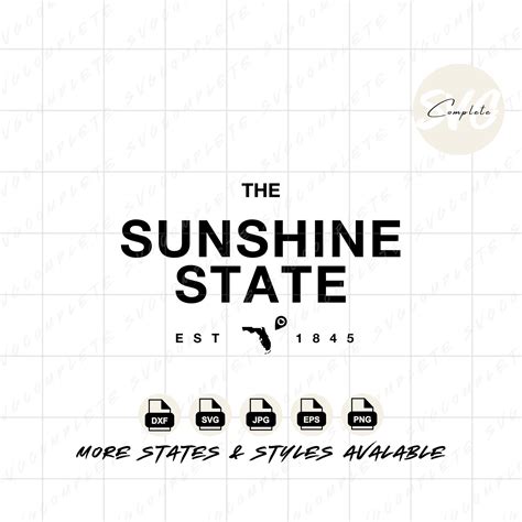 Florida Sunshine State Svg Florida Svg State Of Florida Tshirt Png