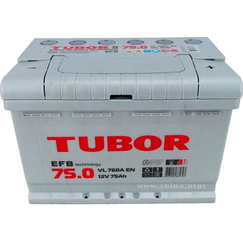 АКБ 75Ah Tubor EFB (о.п+) 760А 12V